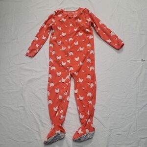 Carter's Chicken Fleece Zip-Up Footie Pajama,  Size 5T